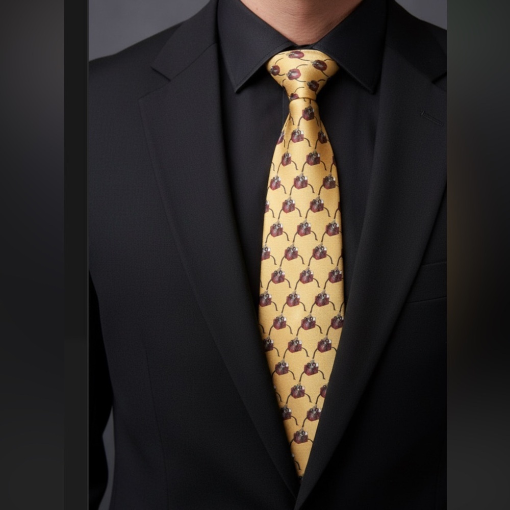 Monsieur Pierre Elegant Yellow Tie